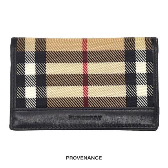 🔴 Burberry ID Pocket Organizer Wallet - Nova Check - Picture 1 of 7
